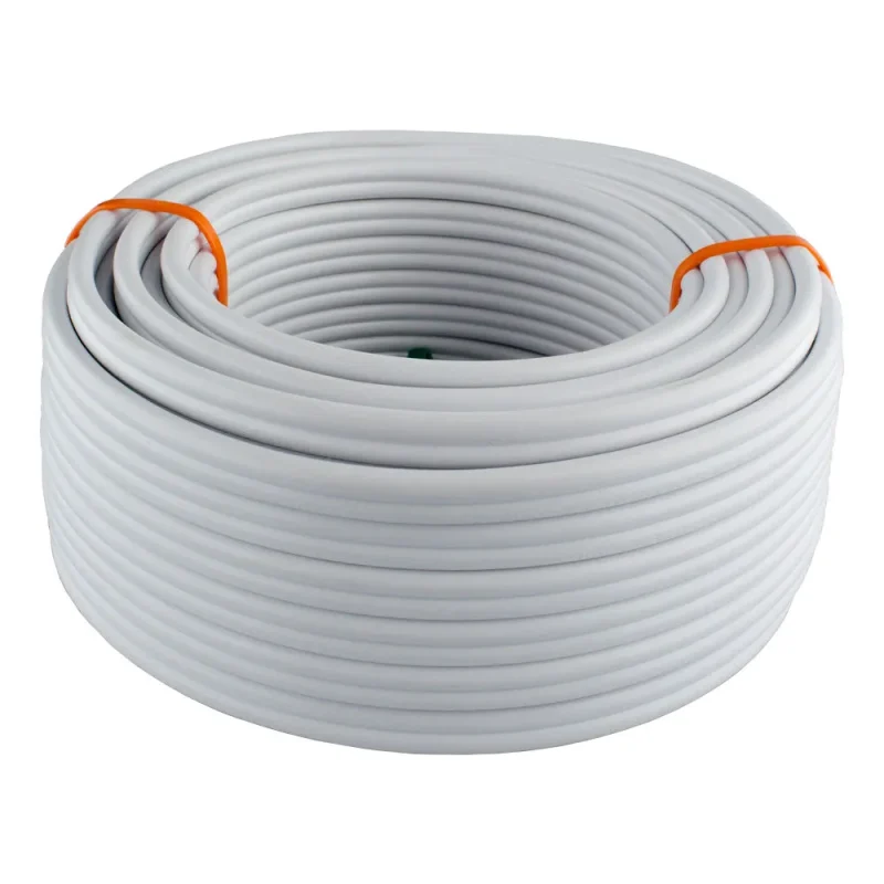 1 5mm x 2 core flat twin e cable white 5 100m