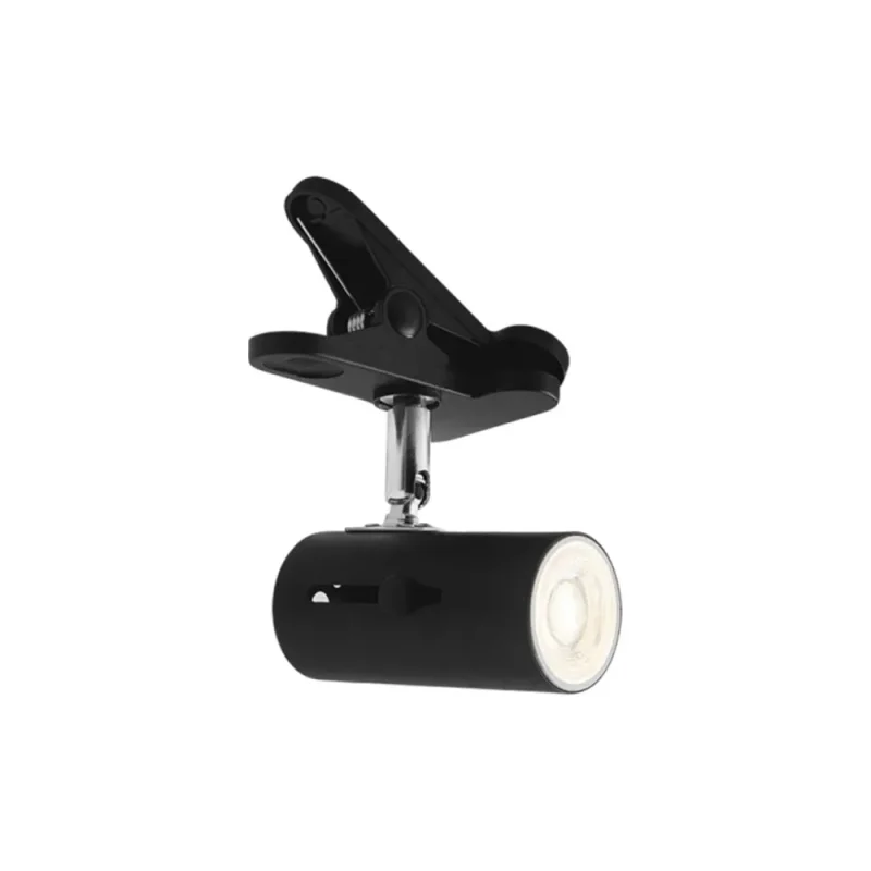 1 light metal clip spotlight bright star