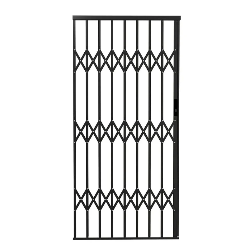 alu glide 1500mm security gate charcoal