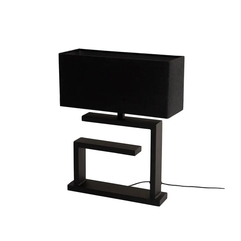 black lux dylan table lamp mild steel