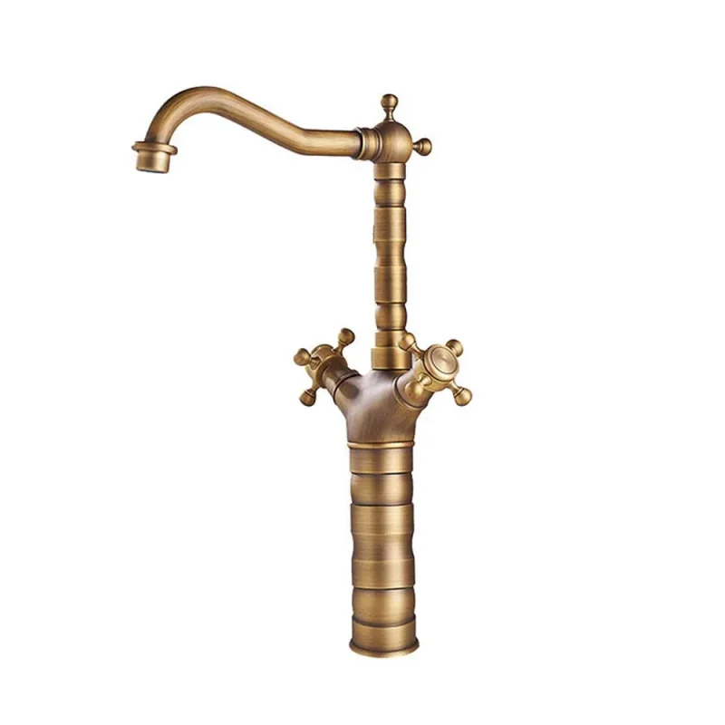 brass deck mounted tall tap trendy design