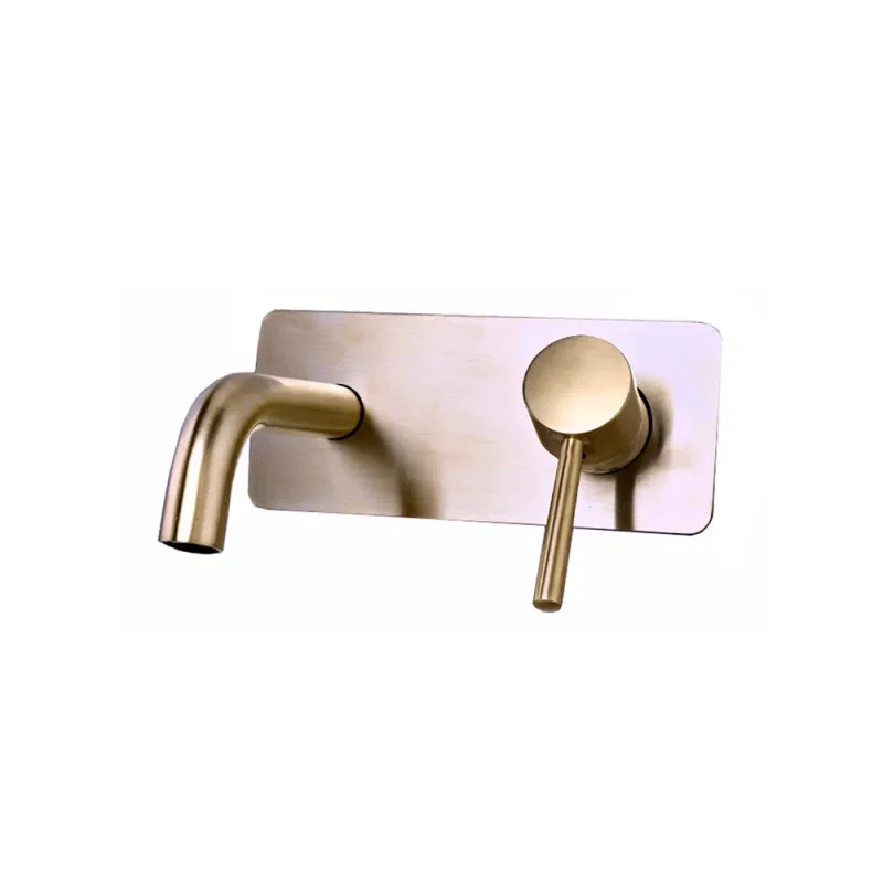 brass wall mounted mixer tap trendy design