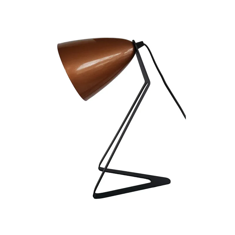 copper desk lamp charcoal finish