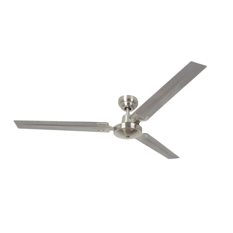 eurolux 1420mm industrial ceiling fan satin chrome