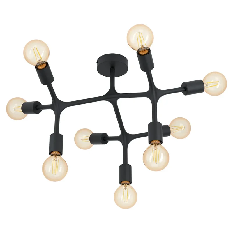 eurolux bocadella 9 light ceiling