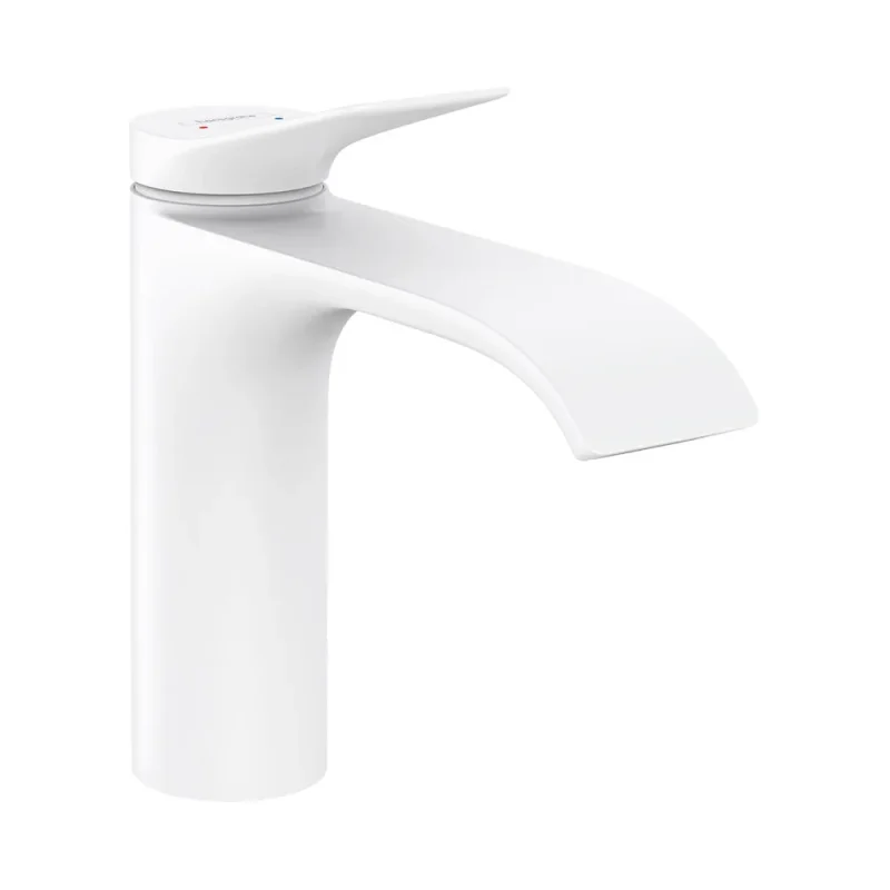 hansgrohe vivenis single lever basin mixer 110 matt white