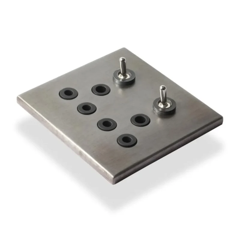 lumen8 double rsa toggled chrome switches hammered steel