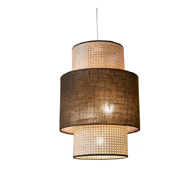 moai cylindrical pendant neutral brown