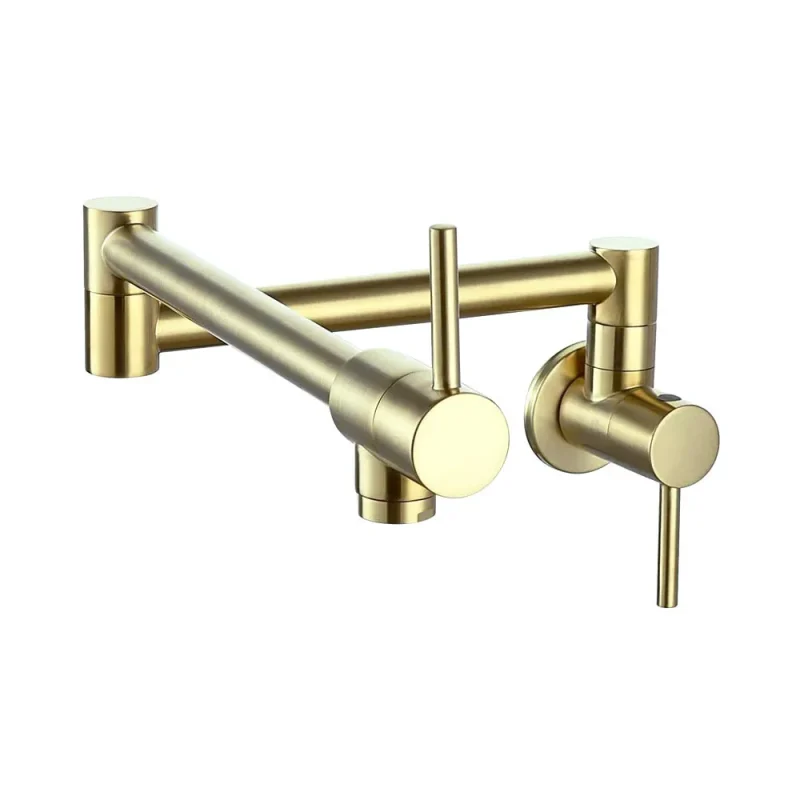 modern brushed gold pot filler faucet trendy taps