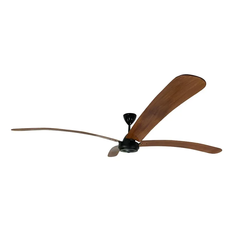 solent 2000mm 4 blade ceiling fan teak bent light high breeze