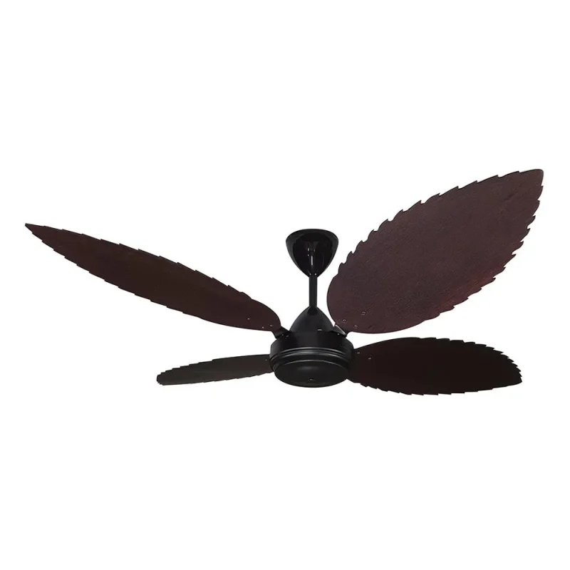 solent high breeze 1500mm 4 blade ceiling fan mahogany palm leaf