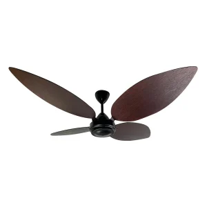 solent high breeze 1500mm 4 blade mahogany ceiling fan tear drop design