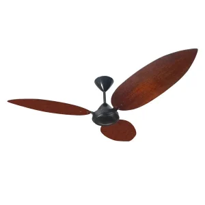 solent high breeze 1500mm mahogany 3 blade ceiling fan tear drop design